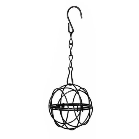 Ensemble de 4 supports pour boules de graisse pour mangeoires à oiseaux - noir (1/4)