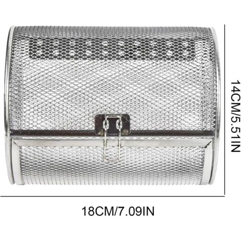 Panier à barbecue en acier inoxydable, panier à barbecue d'extérieur, panier à barbecue pour friteuse à air chaud (1/2)