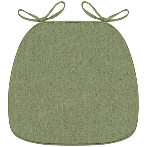 Trois coussins d'assise moelleux sont fixés à la chaise ils sont antidérapants et respirants. (Vert) (1/5)