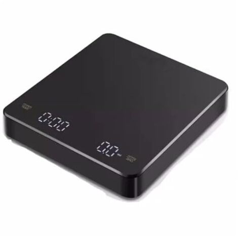 Cette balance à café numérique rechargeable par USB est dotée d'une minuterie et d'un écran LED. Elle mesure l'espresso de 0,1 gramme à 3 kilogrammes avec une grande précision et convient à un usage e (1/5)