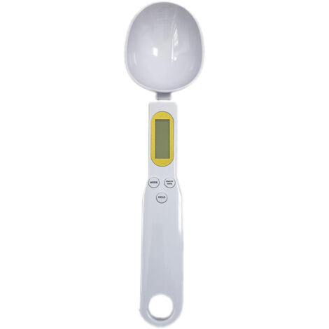 Cuillère doseuse électronique, mini-balance électronique pour la maison, balance de cuisine - blanche (1/5)