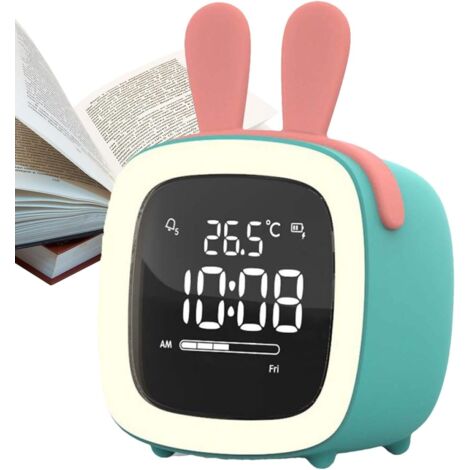 Réveil d'apprentissage du sommeil pour tout-petits, réveil LED à motifs pour garçons, veilleuse pour chambre, veilleuse (1/5)