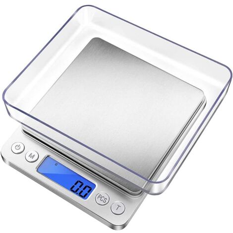 Balance de cuisine numérique de précision avec bol - 3 kg - Écran LCD et fonction tare (1/4)