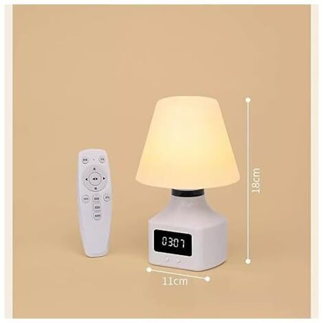 Veilleuse pratique, lampe de chevet, lampe de table, lampe d'allaitement, protection des yeux, rechargeable, lampe de sommeil pour la chambre, télécommande.