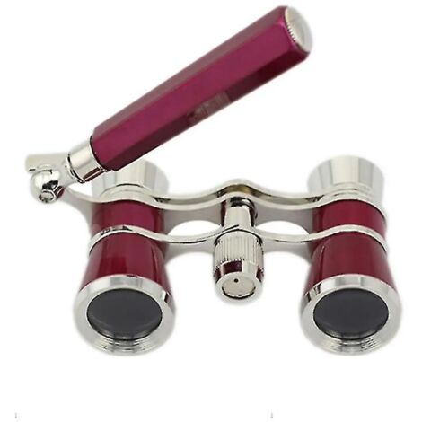 Jumelles d'opéra vintage 3x25 rouges (1/3)