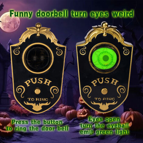 Décoration de sonnette sonore et lumineuse pour Halloween - Exclusivité Halloween (1/2)