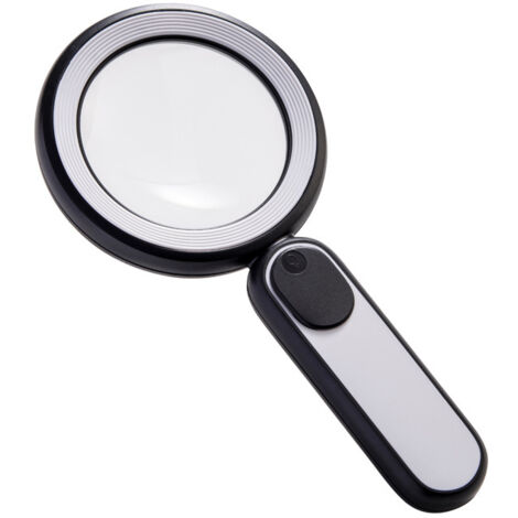 Loupe LED, loupe de lecture éclairée, loupe pour bijoux, grossissement x15, 3 modes d'éclairage, idéale pour les travaux de précision, la lecture, l'observation de bijoux et l'exploration - Noire (1/3)
