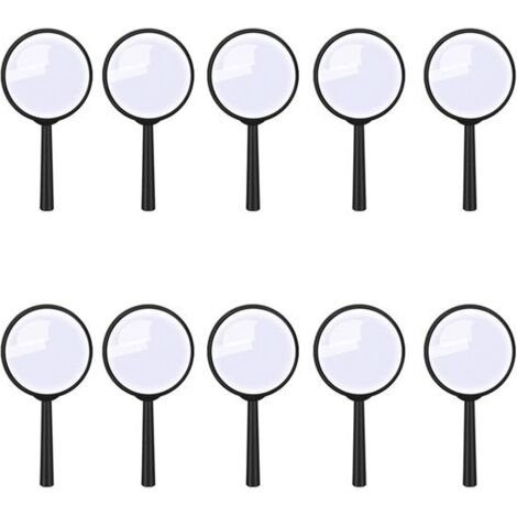 Ce lot de 30 loupes en plastique est adapté aux enfants. Les loupes noires permettent d'agrandir les images pour une meilleure visibilité et conviennent aux apprentissages scolaires, aux enquêtes, etc