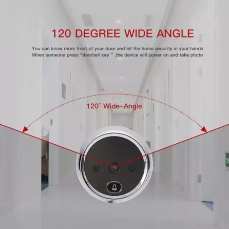 Enceinte avec caméra et écran de contrôle, vision nocturne, Wi-Fi, qualité élégante (1/5)