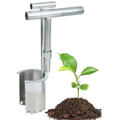 Repiqueuse, un outil de jardinage manuel robuste et durable pour planter facilement les graines et les bulbes de légumes. (1/4)
