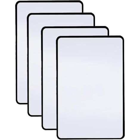 Loupe grossissante 3x, idéale pour la lecture, ensemble de 4 pièces, loupe flexible pleine page, adaptée aux livres, journaux, magazines, cartes et à l'inspection.