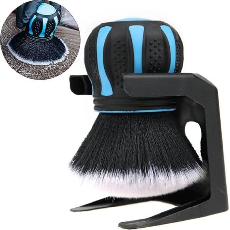 Brosse de nettoyage automobile haut de gamme avec tête sphérique – fabriquée en fibres synthétiques douces pour protéger la peinture et l'intérieur de votre voiture. (1/5)
