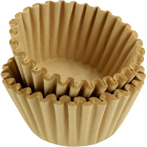 Filtres à café pour panier de 8 à 12 tasses (naturels, non blanchis, 200 feuilles) (1/3)