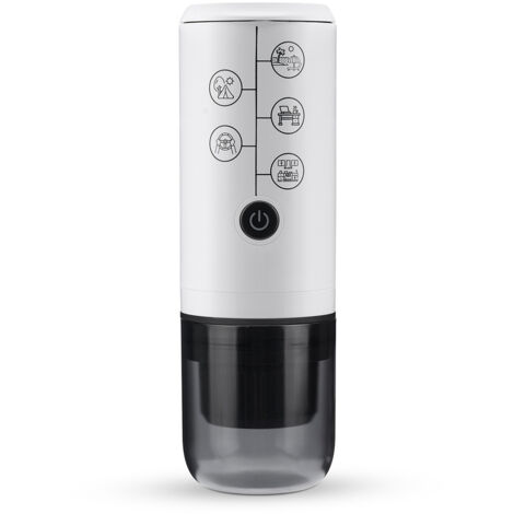 Compatible avec les capsules NESPRESSO/DolceGusto et le café moulu, machine à expresso portable 3 en 1, sans fonction de chauffage, machine à café électrique rechargeable de type C, mini machine à caf (1/5)