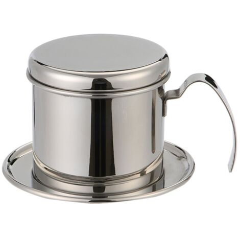 Cafetière à filtre vietnamienne en acier inoxydable avec poignée (1/5)
