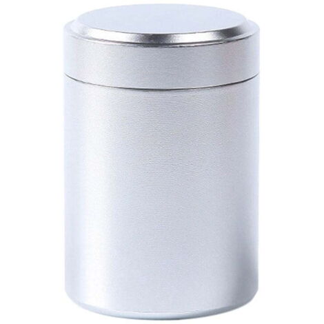 Lot de 4 bocaux à café - Bocaux de conservation blancs hermétiques pour le café, récipients de rangement alimentaire en acier inoxydable pour la cuisine, adaptés au stockage du café, des grains de caf (1/2)