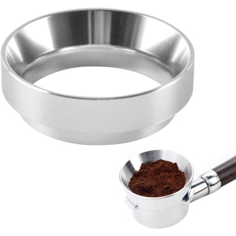 Entonnoir doseur magnétique 58 mm pour expresso, porte-filtre 58 mm, accessoires de café, bague doseuse en alliage d'aluminium pour machine à café expresso, compatible avec les baristas. (1/5)