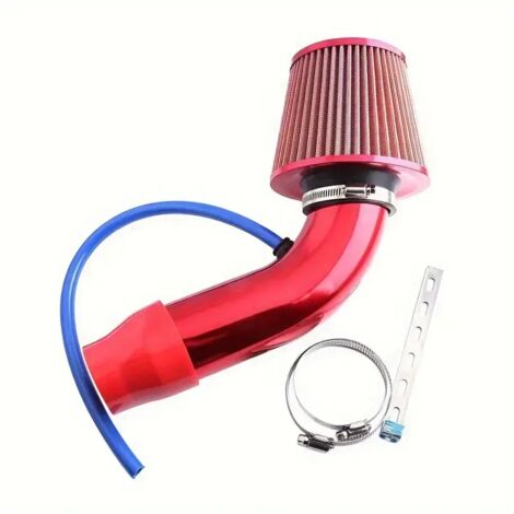 Kit de conversion de filtre à air automobile monobloc, élément filtrant en aluminium de 76 mm, kit de capteur de filtre d'admission d'air froid