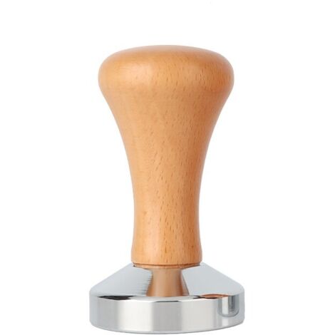 Tasseur à expresso solide, tasseur à café, répartiteur de café, porte-filtre, monobloc, accessoire de barista, couleur claire, 53 mm. (1/5)