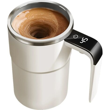 Mug électrique 380 ml, étanche IP67, compatible avec les aliments, rechargeable par USB, tasse à thé magnétique automatique