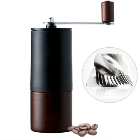 Moulin à café manuel, portable, disque de broyage en acier inoxydable, facile à utiliser en voyage, 15 g. (1/5)