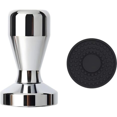 Presse à café avec coussinet en silicone - Outil de barista professionnel pour un espresso parfait - 51 mm (1/5)