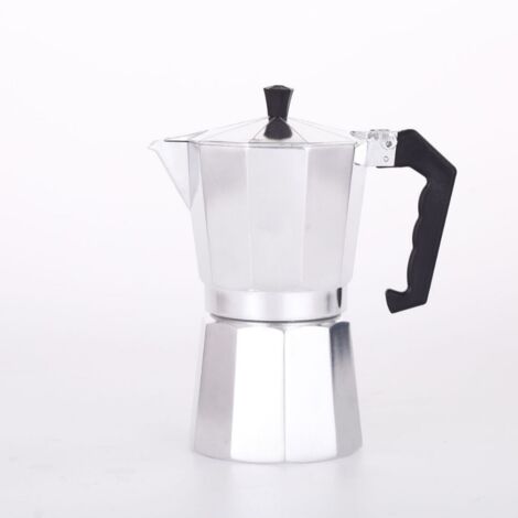 Cafetière Moka d'une capacité de 9 tasses, corps en aluminium, cafetière expresso classique pour la maison, adaptée à une utilisation à domicile et en camping. (1/5)