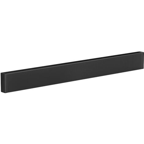 Porte-couteaux magnétique, 30 cm, acier inoxydable, avec bande magnétique pour couteaux et couteaux sans perçage, bande magnétique pour couteaux et couverts, noir. (1/5)