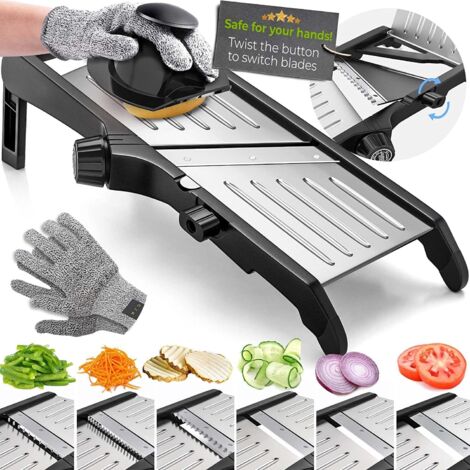 Hachoir à légumes - comprend une paire de gants pour la cuisine et un coupe-pommes de terre (1/5)