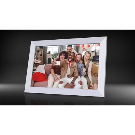 Nouveau cadre photo numérique intelligent blanc haute définition de 10,1 pouces (1/3)