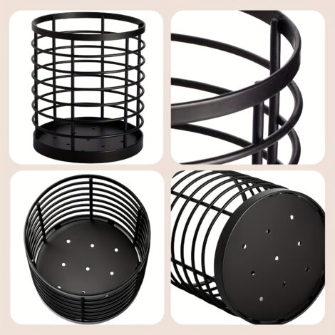 Égouttoir à couverts monobloc, égouttoir de table rond vertical, égouttoir creux multifonctionnel (1/4)