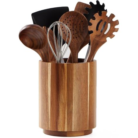Support en bois pour comptoirs, mécanisme de cuisson rotatif à 360° de 7,25 pouces, organisateur de cuisine pour tables de travail, décoration de ferme et de cuisine. (1/5)