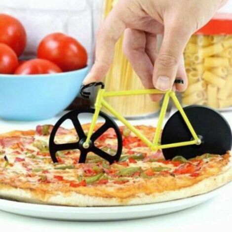 6 pièces Roulettes à pizza en forme de vélo, outil de cuisine (1/5)