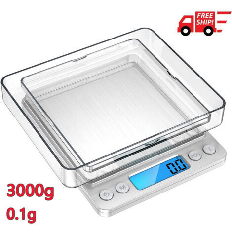 Balance électronique multifonctionnelle 3000 g pour la pâtisserie et l'usage domestique (1/5)