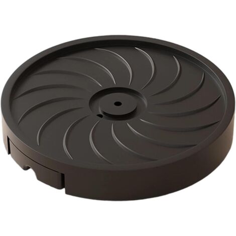 Support portable pour pot de fleurs, étanche et doté d'un système de verrouillage pour un transport facile et sûr, protégeant ainsi les surfaces intérieures. Support portable pour pot de fleurs (noir, (1/5)