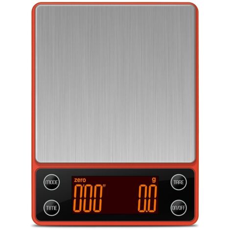 Balance à café avec minuteur, balance expresso haute précision 3 kg/0,1 g, balance à café numérique portable rechargeable, tare automatique, débit d'eau intelligent, convient aux baristas ou à une uti (1/4)