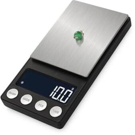 Mini balance de poche numérique, précision 0,01 gramme, écran LCD, convient aux bijoux, accessoires en or et en diamants, balance de précision, usage en cuisine, -200 grammes, 0,01 gramme. (1/5)
