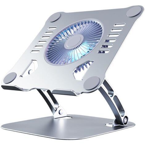 Support de refroidissement pour ordinateur portable - Support ergonomique ultra-mince pour ordinateur portable, compatible avec les ordinateurs de bureau à 3 vitesses... (1/5)