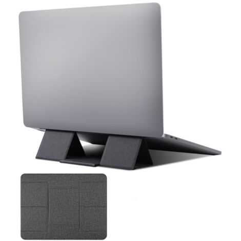 Support pour ordinateur portable de bureau, support pour MacBook, support pliable et portable pour ordinateur portable, convient aux ordinateurs portables de 11 à 16 pouces, noir. (1/3)