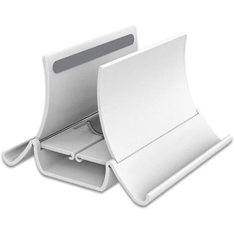 Support vertical pour ordinateur portable permettant de gagner de la place sur tous les modèles d'ordinateurs portables (jusqu'à 17,3 pouces). (1/5)