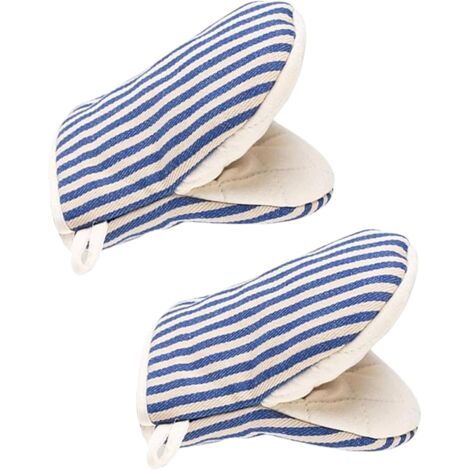 1 paire de mini maniques de four, maniques de four résistantes aux hautes températures, maniques de four courtes avec boucles de suspension, adaptées pour griller, cuire au four, faire cuire et faire 