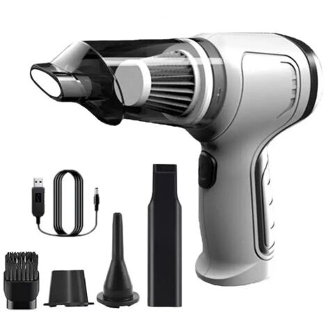 Petit aspirateur de voiture portatif sans fil (gris) (1/5)