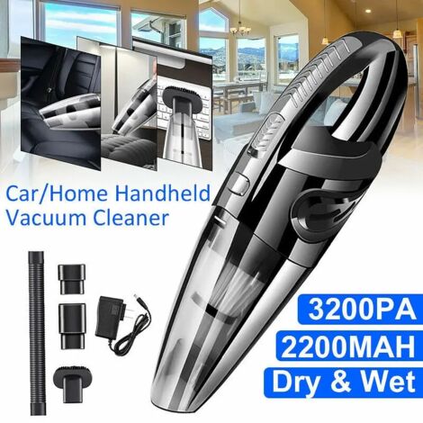 Aspirateur de voiture portable rechargeable 120 W pour usage domestique et automobile (eau et poussière). (1/5)