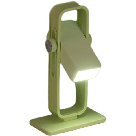 Deux lampes de lecture à 360°, lampes LED à pince, 3 modes de couleur, luminosité réglable, chargement USB, Geschikt voor pour lits, bureaux, bureaux, dortoirs, vert. (1/3)