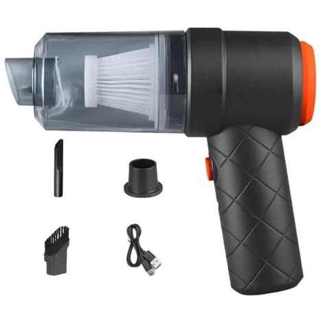 Aspirateur portatif sans fil 120 W, petit format, pour voiture ou maison. (1/5)
