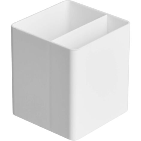 Organiseur en plastique, porte-stylo, blanc (1/4)
