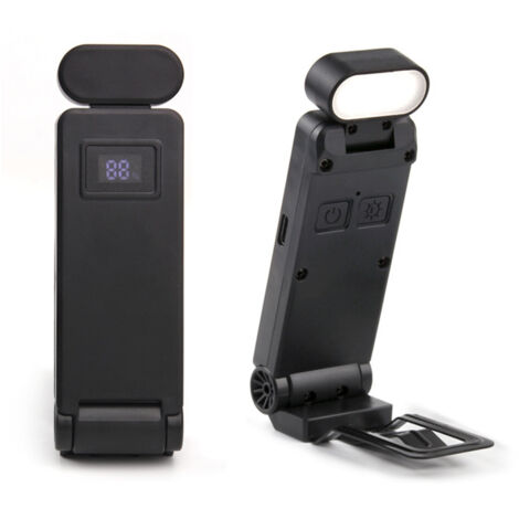 Lampe de lecture à pince rechargeable USB, lampe marque-page, lampe de lecture pliable à pince, lampe de lecture LED, lampe de bureau, lampe de protection des yeux, convient aux enfants et aux amoureu