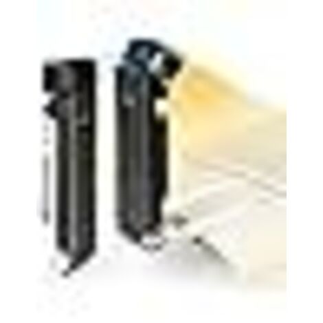 Lampe de lecture rechargeable par USB, lampe de lecture pliable ultra-portable, livrée avec une pince à épiler, parfaite pour les amoureux des livres, noire.