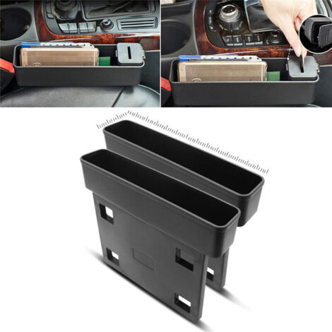 Boîte de rangement pour siège auto avec compartiment à monnaie et poche latérale (1/5)