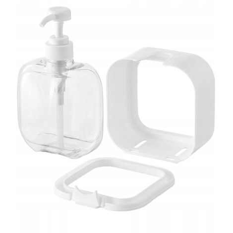 Distributeur de savon - Blanc élégant - Écologique - Multifonctionnel - Pratique - Convient pour la cuisine et la salle de bain - Durable